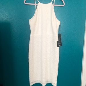 NWT White Lulus lace dress.